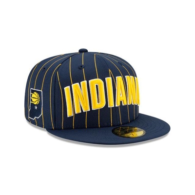 Sapca New Era Indiana Pacers NBA City Edition 59FIFTY Fitted - Albastri